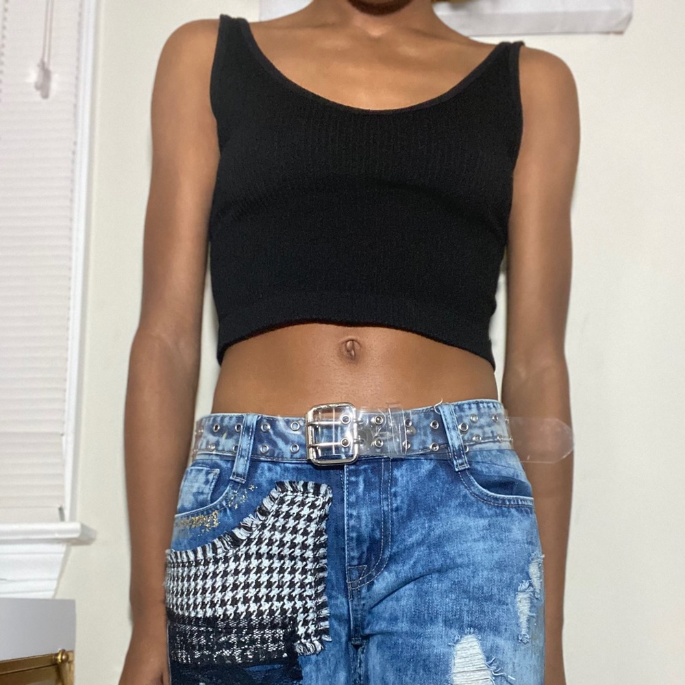 Blue desigual jeans with patches